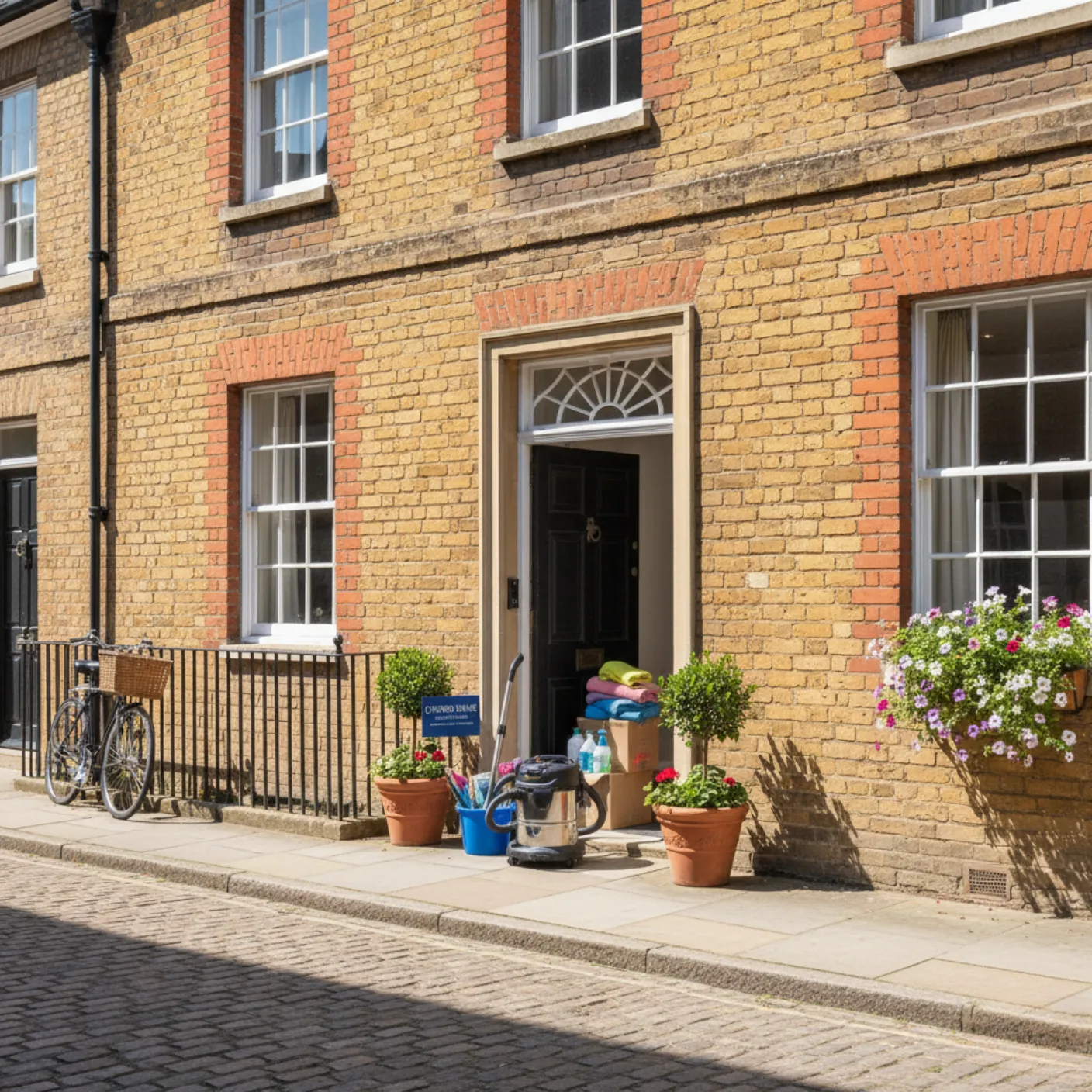 Oxford townhouse receiving tailored deep cleaning service from local professionals