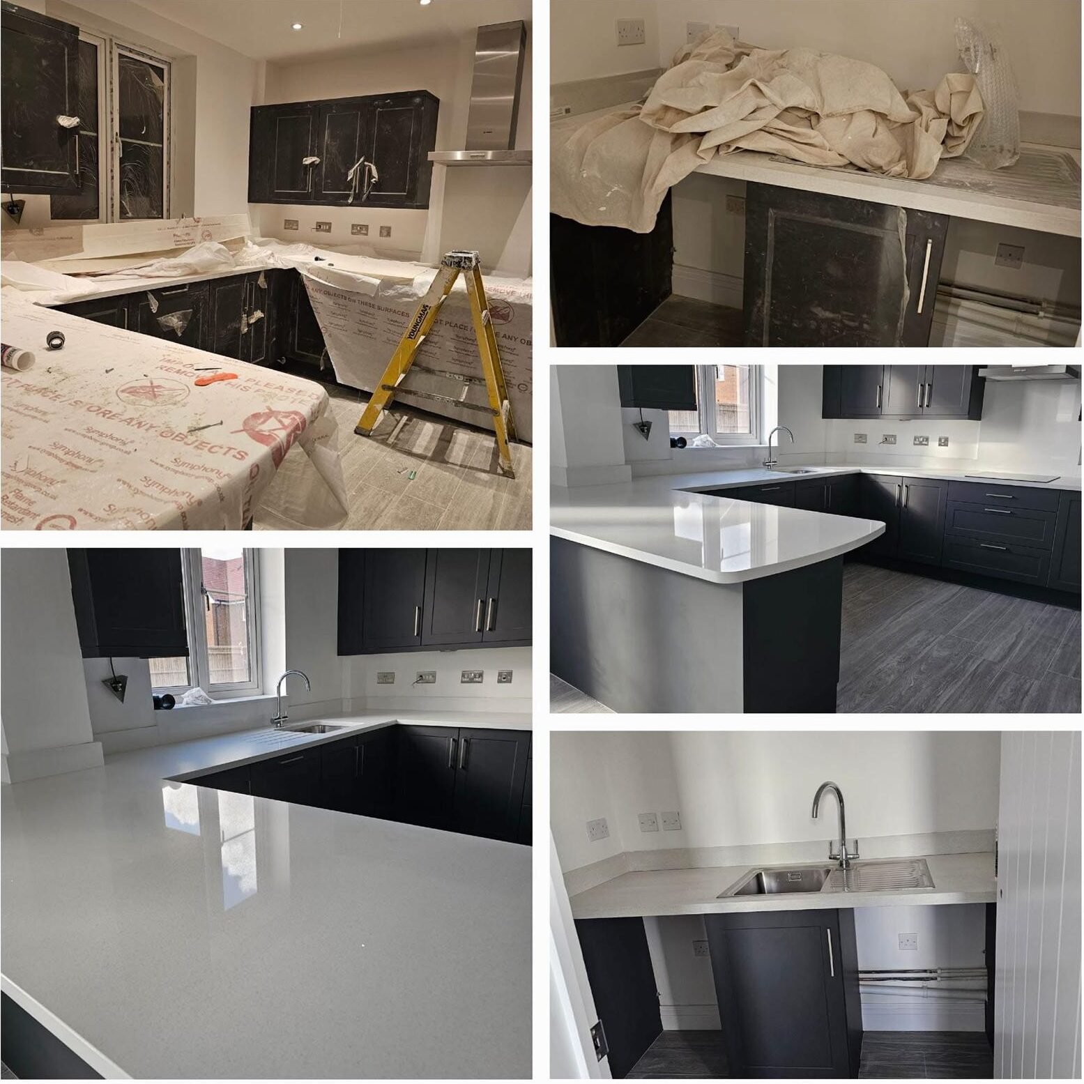 Builders Clean before and after