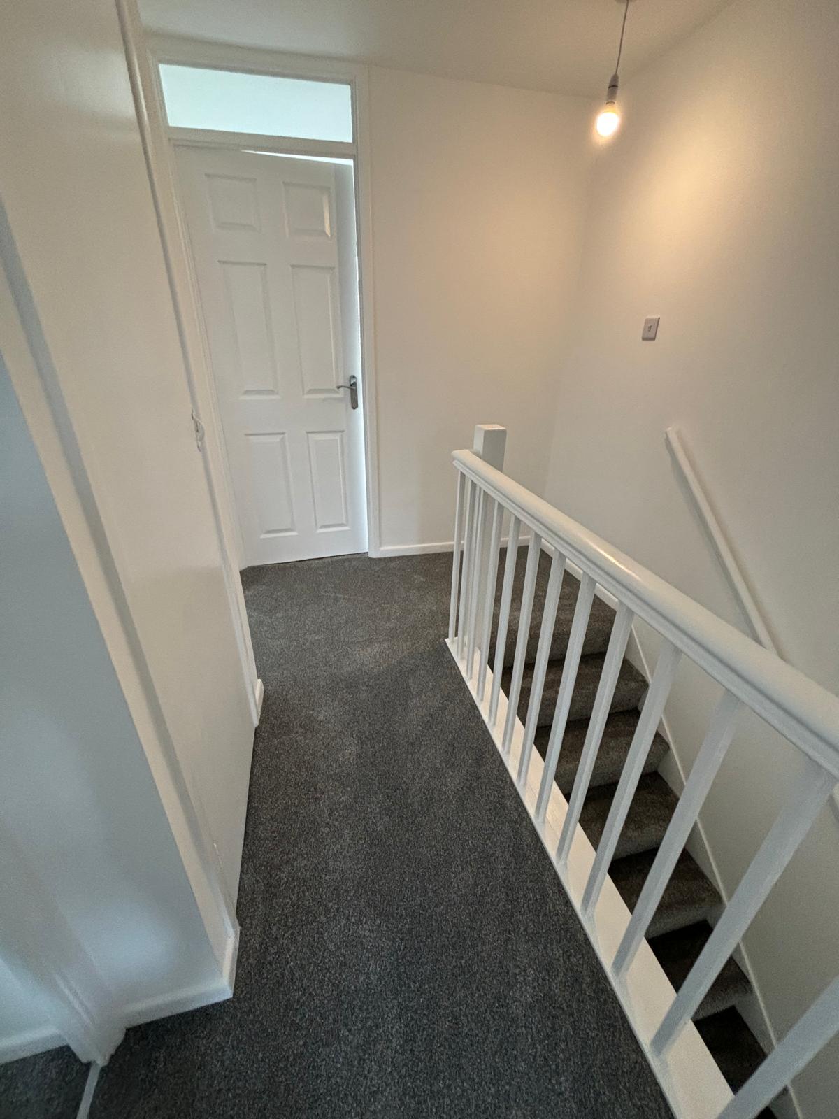 Professionally cleaned hallway and stairs - Faringdon